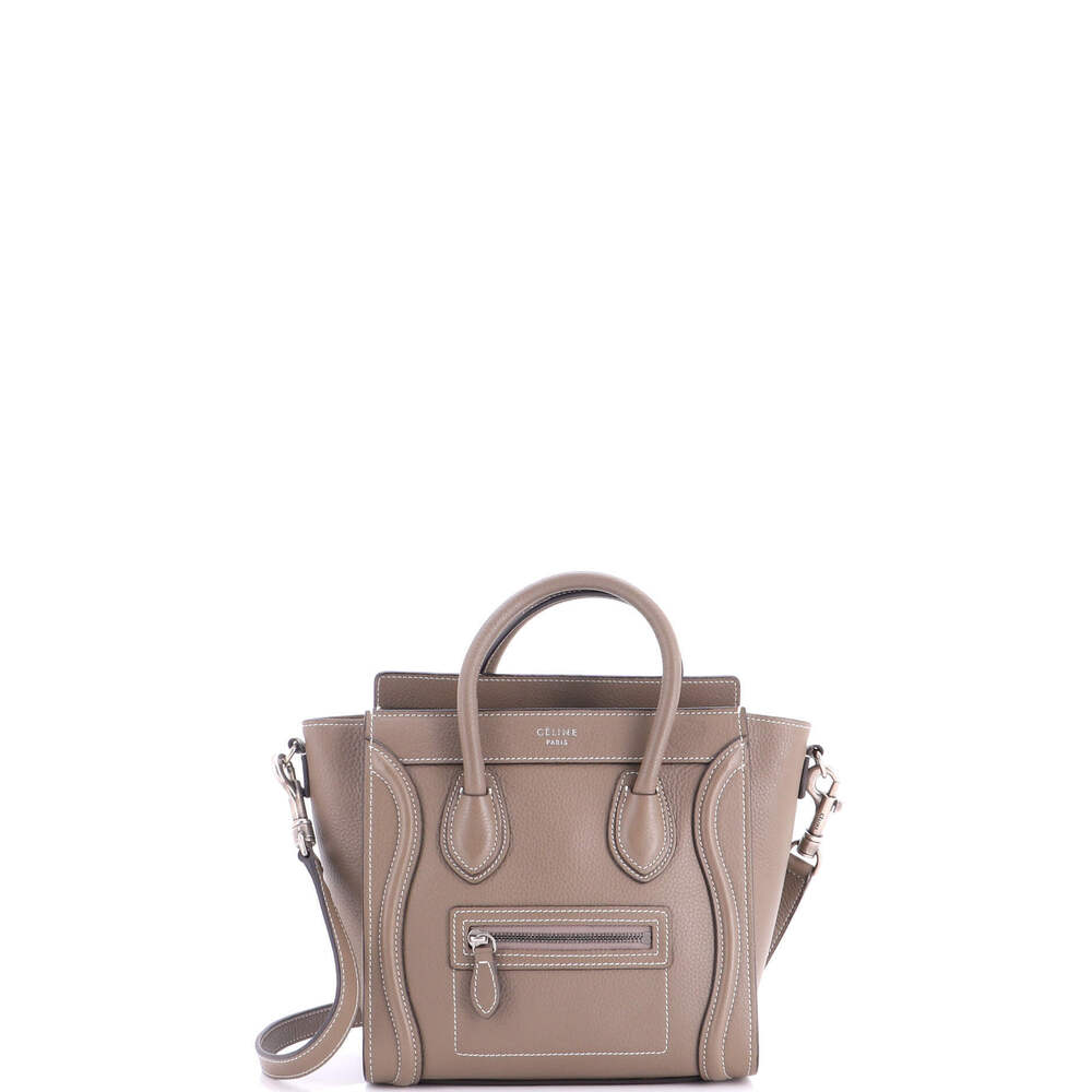 Celine Nano Luggage Bag Grainy Leather